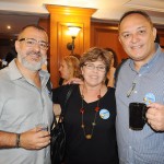 Márcio Pereira, da MDR Turismo, Denise Amitay, da ACT, e Wallace Póvoas, da W Personal Travel