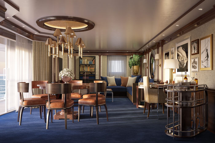 Suites da Oceania Cruises recebem decoração da Ralph Lauren 1 Suites foram remodeladas e receberam o toque da marca Ralph Lauren