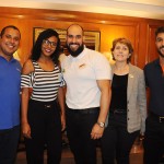 Paulo Vitor, da Europlus, Caroline Silva, da Orn, Rodrigo Barcellos e Aline Freitas, da RCA, e Bruno Lamori, do HotelDO Paulo Vitor, da Europlus, Caroline Silva, da Orn, Rodrigo Barcellos e Aline Freitas, da RCA, e Bruno Lamori, do HotelDO