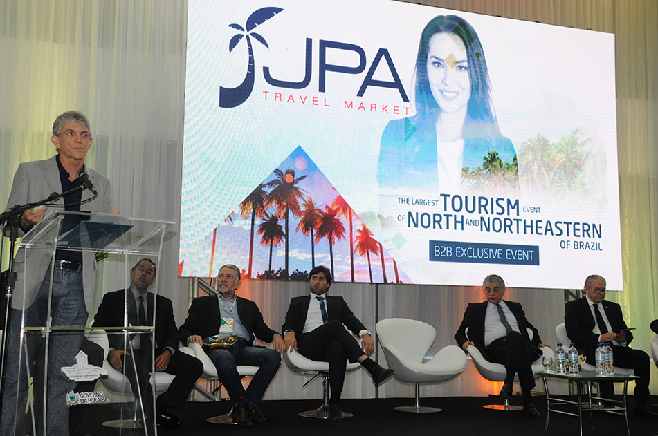 JPA Travel Market anuncia data e promete novidades para 2019 1 Ricardo Coutinho, governador da PB, na cerimônia de abertura do Festival JPA