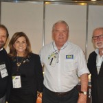 Roy Taylor, do M&E, com Guilherme Paulus, e Marta e Sergio Rossi
