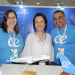 Sheila Landulfo, Claudia Shishido e Domingos Santana, da Air Europa