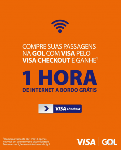 Gol e Visa fazem promoção para os clientes