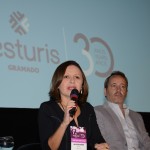 Ana Clévia Guerreiro, do Sebrae, e Pere Perugorria, da Barcelona Media