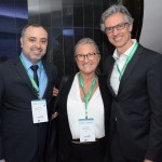 Anderson Masetto e Rosa Masgrau, do M&E, com Marco Ferraz, da Clia Brasil