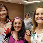 Andréa Guimarães, da Perfil Viagens e Turismo, Ieda Xavier, da Costa Mediterrânea Viagens, e Maria Telma Prado, da Exupéry Viagens