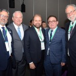 Bob Santos, do MTur, Roy Taylor, do M&E, Guilherme Paulus, da GJP, Manoel Linhares, da ABIH, e Enrique Martin-Ambrósio