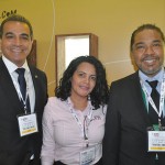 Breno Mesquita, Ana Paula Floriano e Claudio Junior, do JPA Travel Market