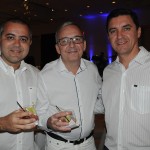Bruno Martins, da Delta Turismo, com Pedro Sartori e Paulo Requena, da R11