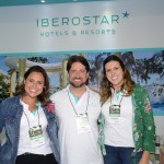 Carla Reis, João Faria e Nathalia Lemeszenski, do Iberostar Hotels