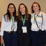 Carol Lima, da Promo, com Juliana Barbosa e Andreia Bocallini, do M&E