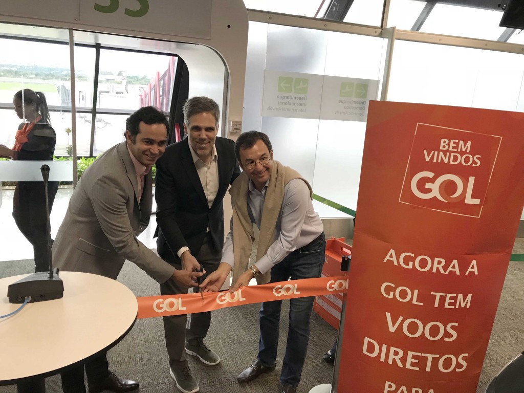 Com B737 MAX, Gol retoma voos para Miami e Orlando 1 Cerimônia marcou inauguraçao do voo Brasília-Miami