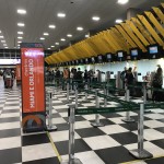 Check in do voo inaugural pra Miami no aeroporto de Congonhas