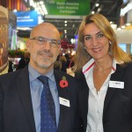 Claude Blanc, novo diretor de Portfólio da Reed Travel Exhibitions, com Luciane Leite, diretora da WTM-LA