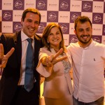 Diretores do Festuris, Eduardo Zorzanello, Marta Rossi e Marcus Vinícius Rossi na edição de 2017