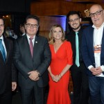 Eduardo Zorzanello, Marta e Marcus Rossi, do Festuris, com Vinicius Lummertz, Ministro do Turismo, e Victor Hugo, secretário de Turismo do RS