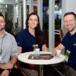 Felipe Lemos, da Avianca, Gabriela Bonalume e Thiago Sabino, da Flytour Gapnet