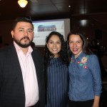 Fernando Fernandez, da Aeromexico, com Abigail Velasquez e Sonaira Zanella, da Aerolíneas Argentinas