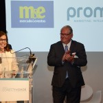 Gisele Lima, diretora da Promo, e Roy Taylor, presidente do M&E