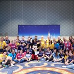 Grupo do Super Fam com o Mickey após o treinamento Grupo do Super Fam com o Mickey após o treinamento