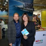 Guilherme Paulus, da GJP, e Diana Pomar, do Turismo do México