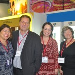 Karin de Carvalho, da Fame, Glauco Fuzinatto, da VBrata, Lilás Nascimento, consultora, e Liane Galina, da VBrata. Grupo já foi responsável pelo EBTs da Embratur na Europa
