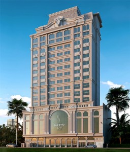 Itapema recebe primeiro hotel da Rede Laghetto em Santa Catarina Fachada do Laghetto Stilo Ipanema, primeiro hotel da rede em Santa Catarina