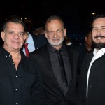 Luis Maio, Ricardo Fazzini e Luciano Krob, da secretaria de Turismo de Ilhabela