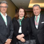 Marco Ferraz, da Clia Brasil, Magda Nassar, da Braztoa, e Alexandre Sampaio, da FBHA