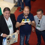 Mustafá Dias, da secretaria de Turismo, Esporte e Lazer de Recife, Guilherme Paulus, da GJP, e Adailton Feitosa, diretor da Empetur