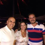 Nelson de Oliveira, da GWT, Soely Oliveira, diretora de Relações com Fornecedores da BCD Travel, e Alexandre Berbel, gerente de Vendas Corporativo da Gol