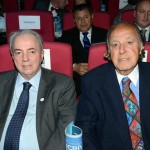 Nilo Felix, presidente de honra do Fornatur, e Michel Tuma Ness, da Fenactur