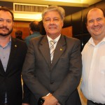 Pablo Zabala, da Discover Cruises, Marcio Santiago, do Brasil CVB, e Hamilton Vasconcellos, da Turisrio Pablo Zabala, da Discover Cruises, Marcio Santiago, do Brasil CVB, e Hamilton Vasconcellos, da Turisrio
