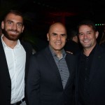Pedro Abi-Rihan e Nelson de Oliveira, da CWT, e Diego Moreira Lopes, da Alitalia