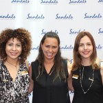 Raquel Queiroz, do Sandals, Débora Freitas, da TM Travel e Renata Salinas, do Sandals