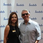 Renata Salina, do Sandals, e Julio Ribeiro, da Soul Traveler