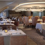 Restaurante Cosmopolintam, um dos quatro restaurantes principais do celebrity Edge