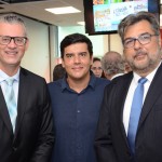 Ricardo Gomes, presidente da Câmara de Comércio e Turismo LGBT, Dante Campos, da Braztoa, e Roberto Nadelciu, da Raidho