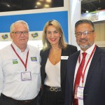 Roy Taylor, do M&E, Luciane Leite, da WTM-LA, e Bob Santos, do Ministério do Turismo