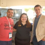Shemil Bailey, do Balmoral Resort, entre André Almeida e Patrick Yvars, do Visit Orlando