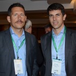 Tobias Baer, do Floripa Airport, e Marc Gordien, da Vinci Airports