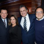 Valter Patriani, Claiton Armelin e Fabio Gordilho, da CVC Corp, e Claudete Patriani