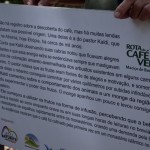 Durante a trilha, placas oferecem dados e contam um pouco da história da produção de Café no Ceará