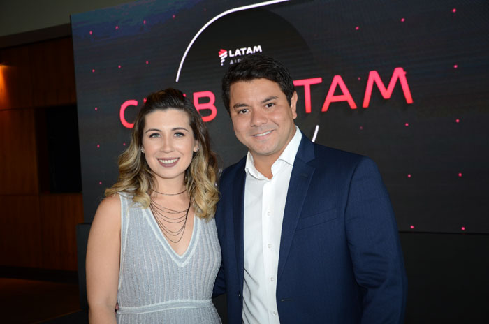 Aline Silva e Antenor Soares, da Latam Airlines Aline Silva e Antenor Soares, da Latam Airlines