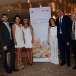 André Sena, da Latam, Carolina Dias, Renata Vuono e Renata Cohen, do Turismo de Israel, Yossi Avraham Shelley, embaixador de Israel, e Dori Goren, cônsul de Israel