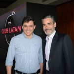 Daniel Almeida, da Latam Airlines, e Brunno Bernardes, da Hostway Travel