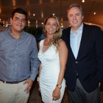 Dante Campos, da Braztoa, Renata Vuono, do Turismo de Israel, e Frederico Levy, da Interpoint