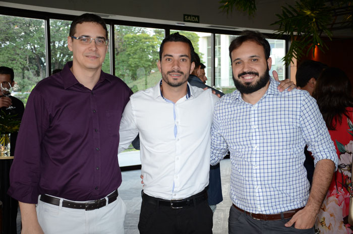 Diego Conrado, Rafael Diogo e Marcos Moura, da Latam Airlines Diego Conrado, Rafael Diogo e Marcos Moura, da Latam Airlines