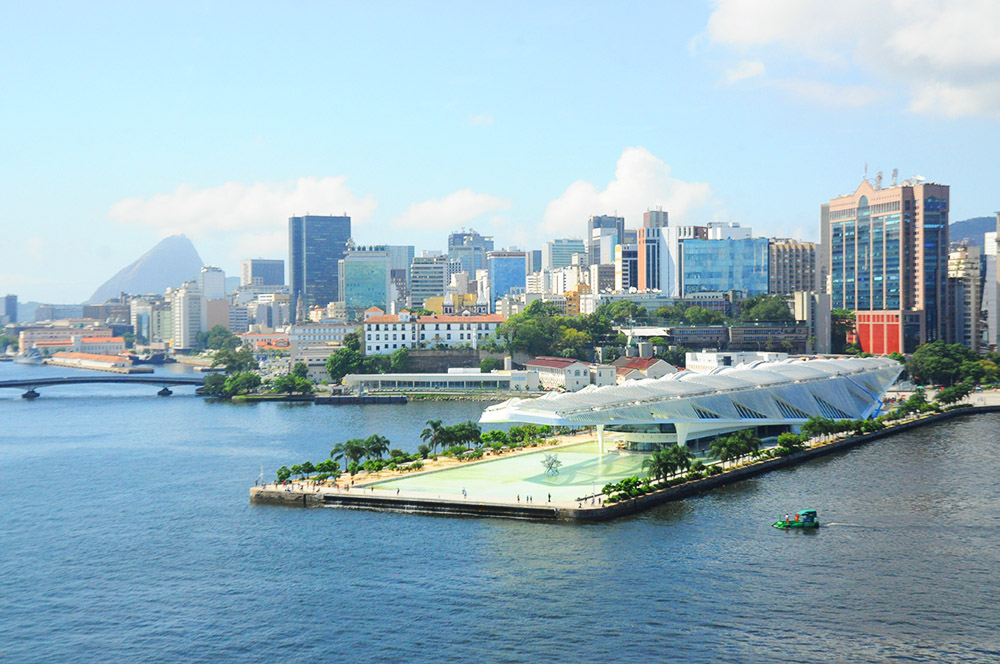 Esta é a vista que os passageiros do MSC Seaview tiveram com a chegada ao Rio de Janeiro