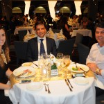 Fabricio Oliveira, prefeito de Balneário Camboriú, com sua esposa Mozara Paris, e Emerson Stein, prefeito de Porto Belo